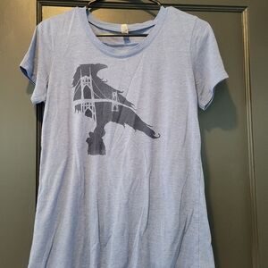 Blue Graphic Short Sleeve Tee